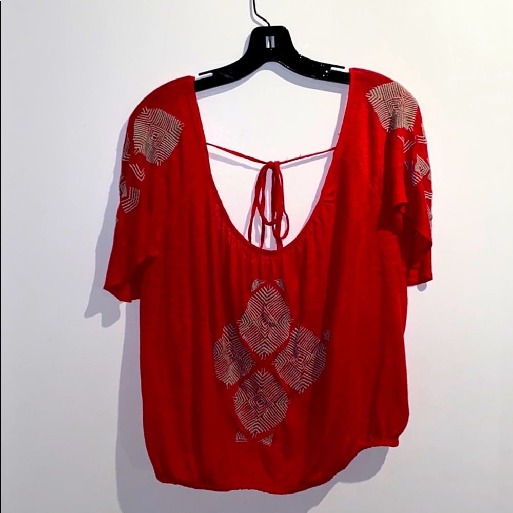 Free people embroidered blouse